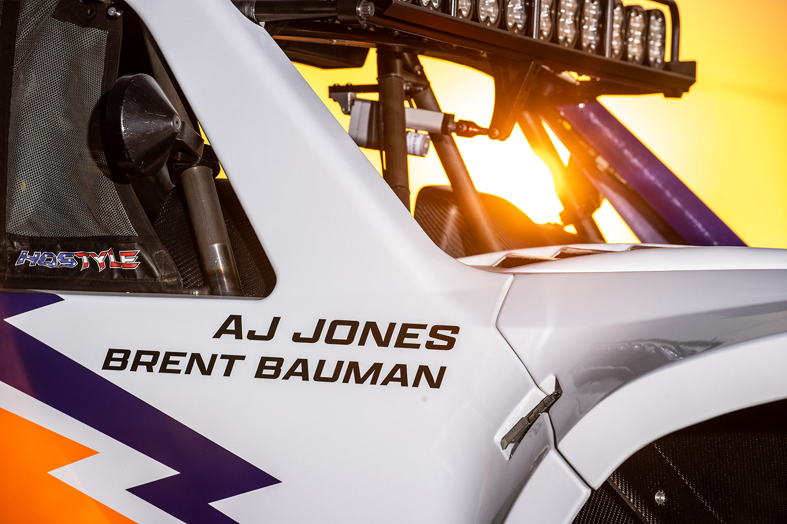 AJ Jones AWD Mason motorsports Trophy Truck in Chevy Lightning livery