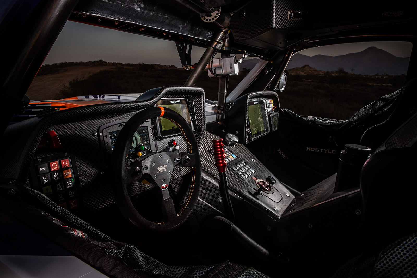 AJ Jones AWD Mason motorsports Trophy Truck interior